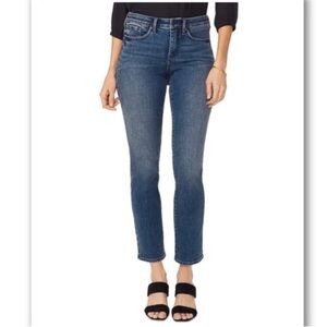 NYDJ Sheri Slim Light Wash Jeans Lift Tuck Technology Size 14